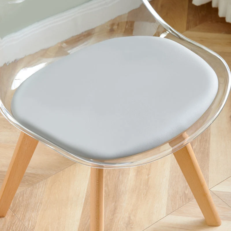 Set di sedie contemporanee legno di faggio, sedie da cucina da pranzo con schienale massiccio Clearhalo