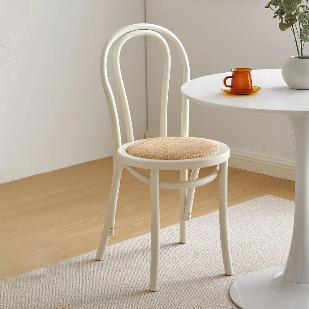 Set di sedie da cucina da pranzo stile moderno legno di faggio Windsor, sul lato posteriore Clearhalo