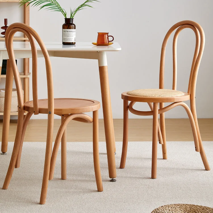 Set di sedie da cucina da pranzo stile moderno legno di faggio Windsor, sul lato posteriore Clearhalo