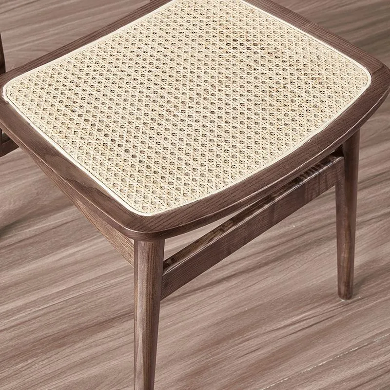 Set di sedie laterali con schienale aperto per sala da pranzo con sedia legno di frassino stile tradizionale Clearhalo