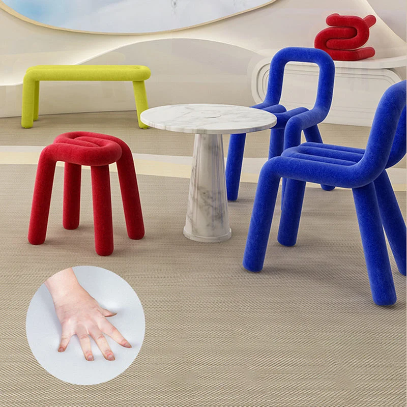 Set di sedie laterali con schienale aperto per cucina sala da pranzo con sedia velluto stile moderno Clearhalo