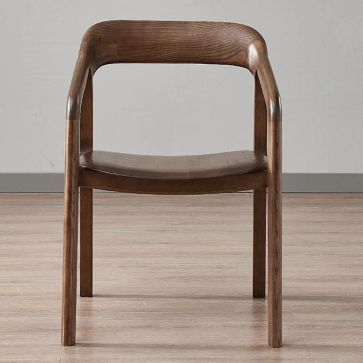 Set di sedie legno di frassino stile tradizionale, poltrone da pranzo con schienale aperto e cucina Clearhalo