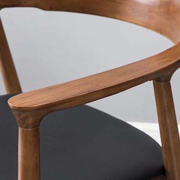 Set di sedie legno di frassino stile tradizionale da cucina, pranzo, con schienale aperto e braccioli Clearhalo