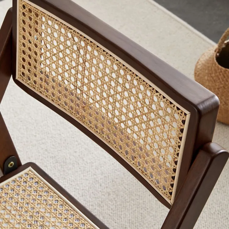 Set di sedie legno di gomma stile moderno, sedia da pranzo singola da cucina con lato posteriore aperto Clearhalo