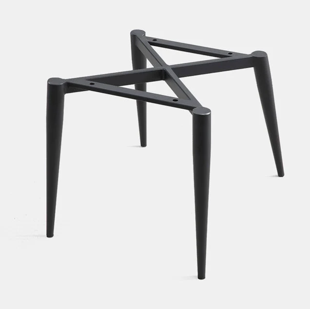 Set di sedie metallo stile industriale, sedie laterali per sala da pranzo e cucina Clearhalo
