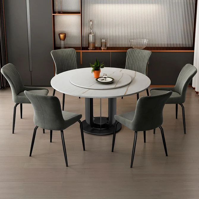 Set di sedie metallo stile industriale, sedie da pranzo da cucina con schienale massiccio Clearhalo
