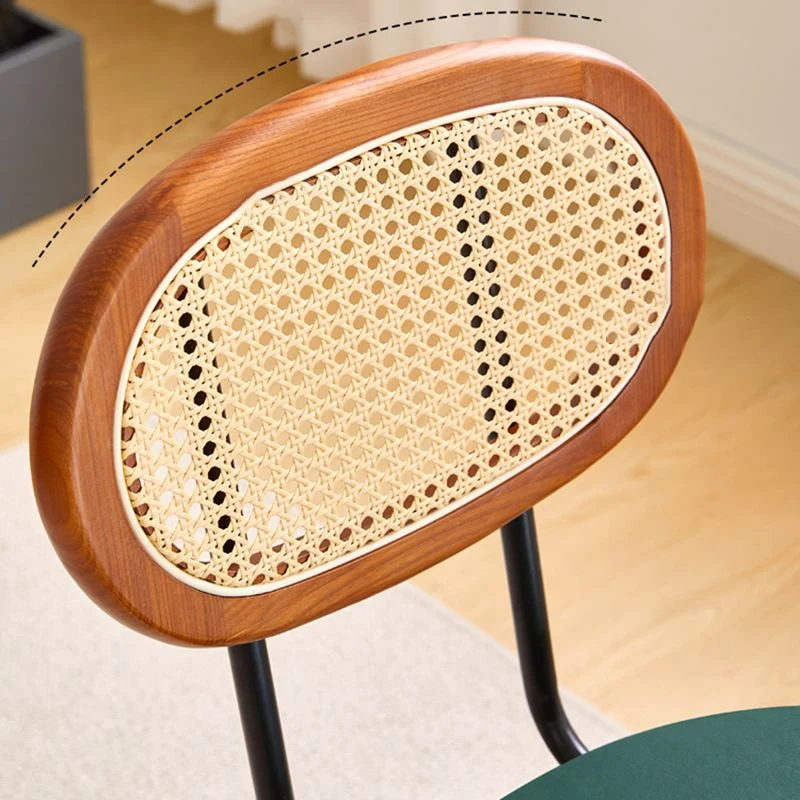Set di sedie metallo stile moderno con sedie per sala da pranzo da cucina con retro aperto Clearhalo