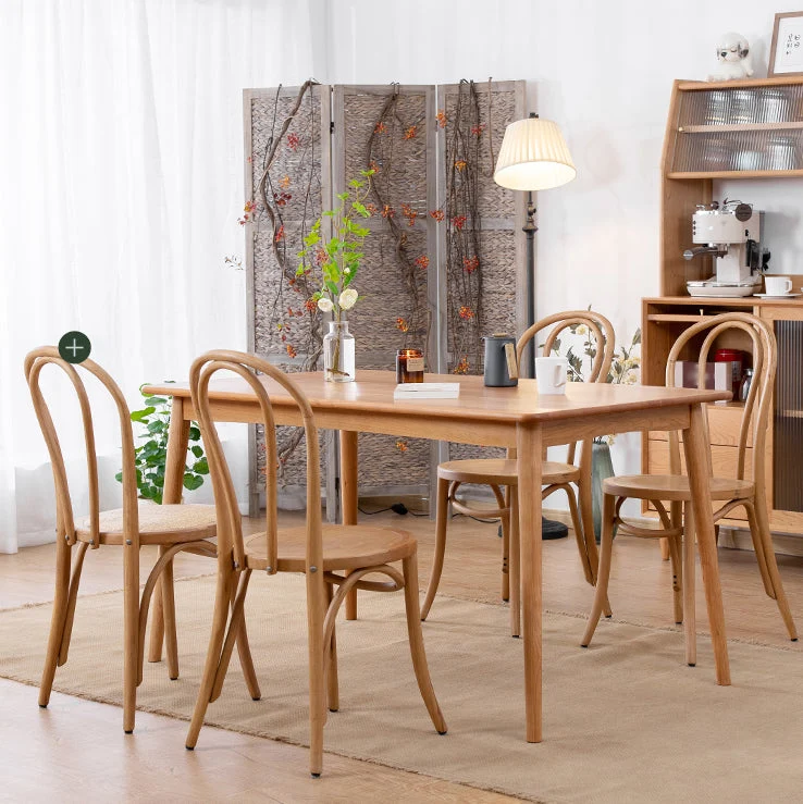 Set di sedie moderne legno massello di faggio da cucina, sala da pranzo, set di sedie con schienale Windsor Clearhalo