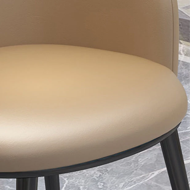 Set di sedie per sala da pranzo da cucina, stile scandinavo, metallo, con schienale massiccio Clearhalo