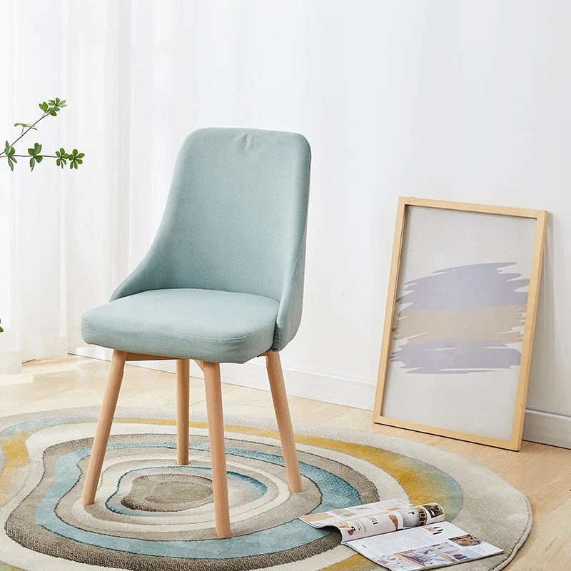 Set di sedie per sala da pranzo legno con schienale girevole Parsons Home scandinavo Clearhalo
