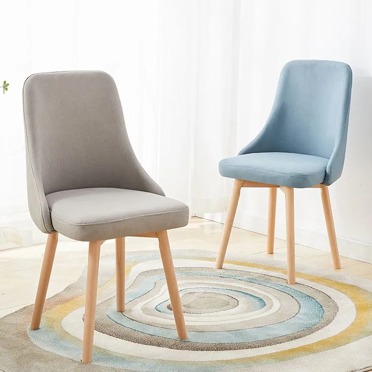 Set di sedie per sala da pranzo legno con schienale girevole Parsons Home scandinavo Clearhalo