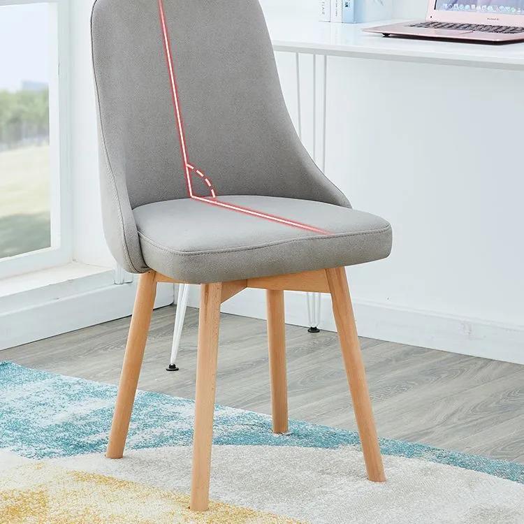 Set di sedie per sala da pranzo legno con schienale girevole Parsons Home scandinavo Clearhalo