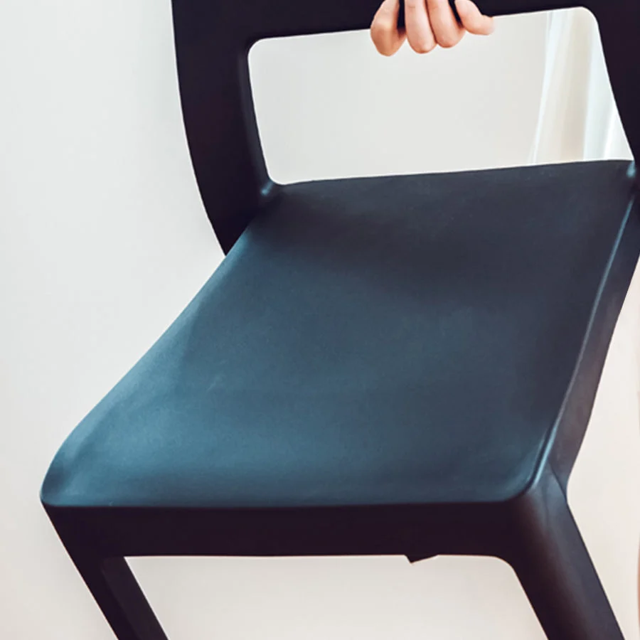 Set di sedie plastica stile moderno per sala da pranzo, cucina, sedie laterali con schienale aperto Clearhalo