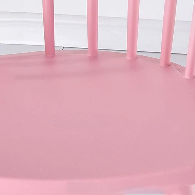 Set di sedie da sala da pranzo plastica con schienale Windsor per la casa contemporanea Clearhalo