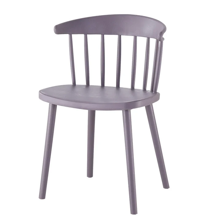 Set di sedie da sala da pranzo plastica con schienale Windsor per la casa contemporanea Clearhalo