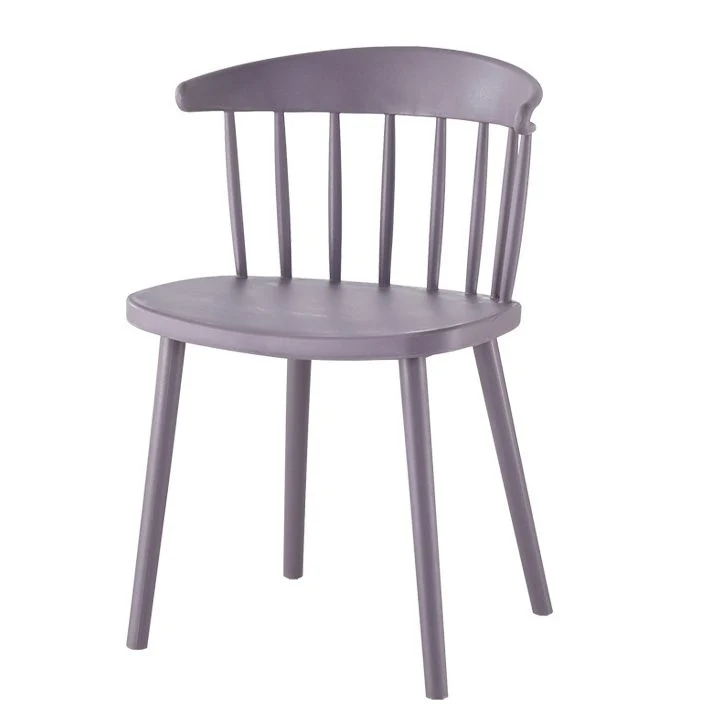 Set di sedie da sala da pranzo plastica con schienale Windsor per la casa contemporanea Clearhalo