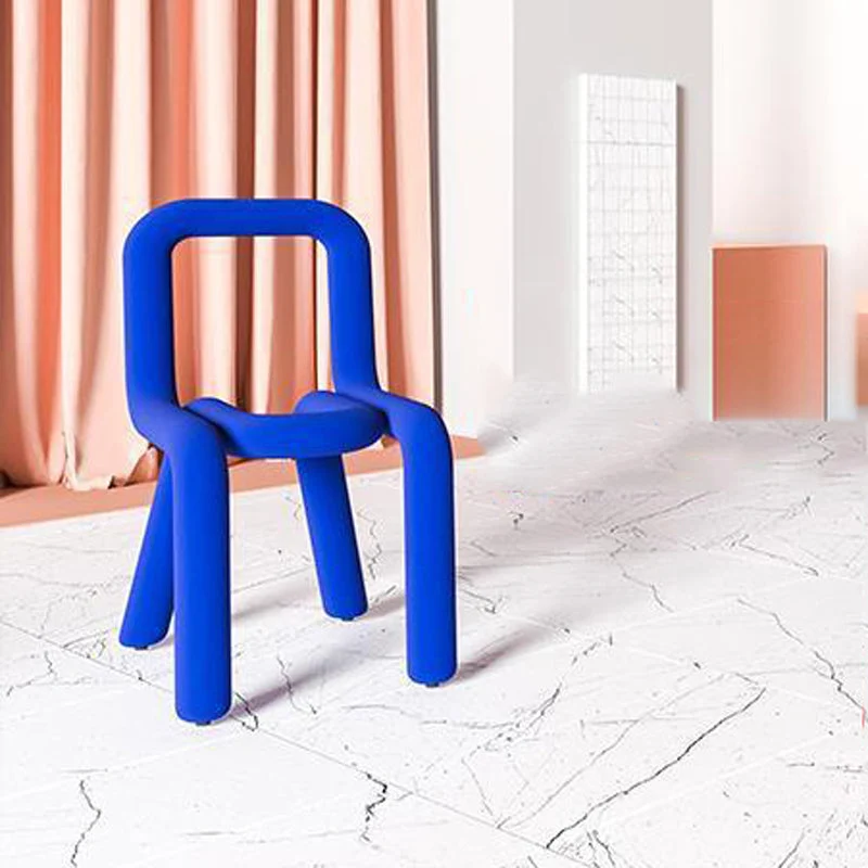 Set di sedie senza braccioli con schienale aperto e sedia laterale tessuto per la casa Clearhalo