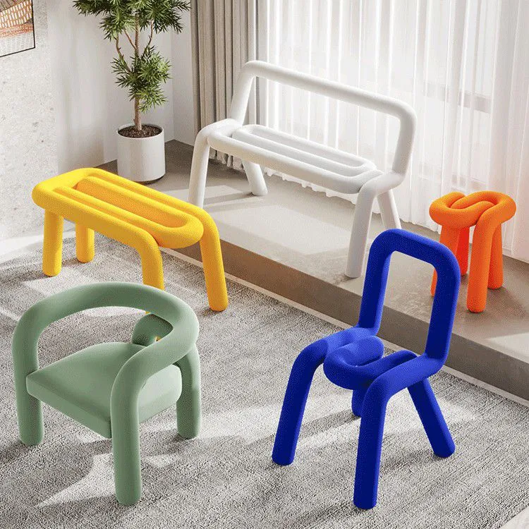 Set di sedie velluto stile moderno, sedia da cucina per sala da pranzo sul lato posteriore aperto Clearhalo