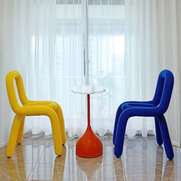 Set di sedie velluto stile moderno, sedie da cucina da pranzo con lato posteriore aperto Clearhalo