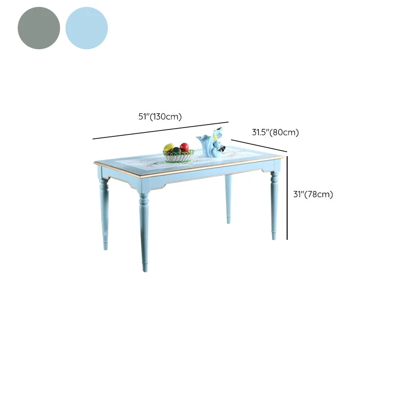 Set di 5 tavoli da pranzo legno massello stile rustico con sedia senza braccioli Clearhalo