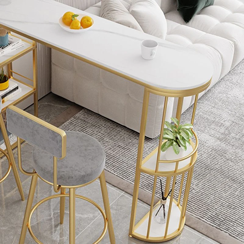 Set tavolo da bar pietra speciale stile contemporaneo da 1/2/3 pezzi per interni Clearhalo