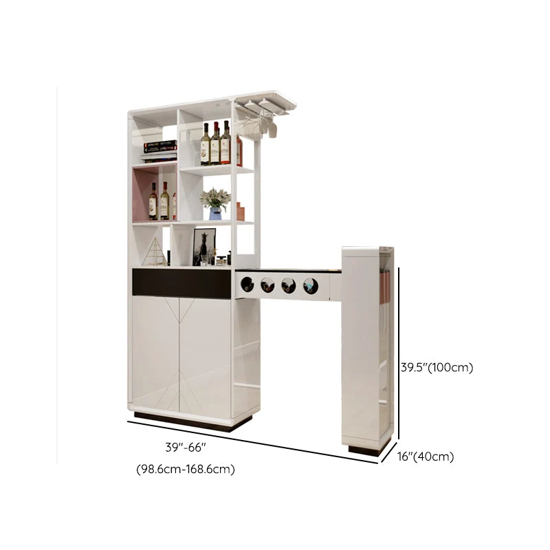 Set tavolo da bar rettangolare legno da 1/2 pezzi stile moderno per sala da pranzo Clearhalo