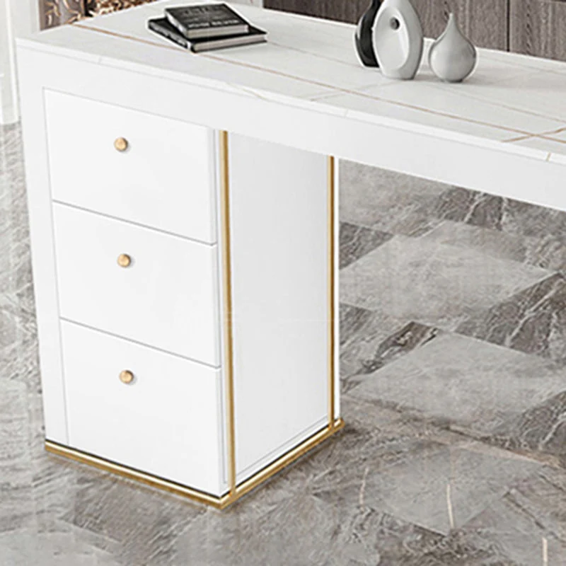Set tavolo da bar rettangolare pietra stile contemporaneo da 1/2/3 pezzi per interni Clearhalo