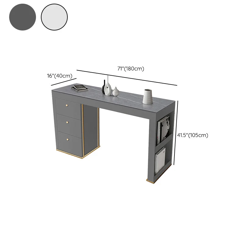 Set tavolo da bar rettangolare pietra stile contemporaneo da 1/2/3 pezzi per interni Clearhalo