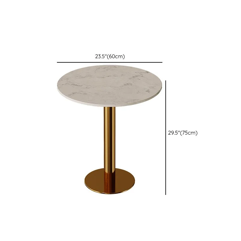 Set da tavolo dinette stile glam Set da pranzo rotondo da 1/2/5 pezzi per la casa Clearhalo