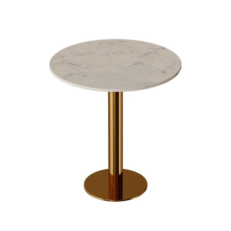 Set da tavolo dinette stile glam Set da pranzo rotondo da 1/2/5 pezzi per la casa Clearhalo
