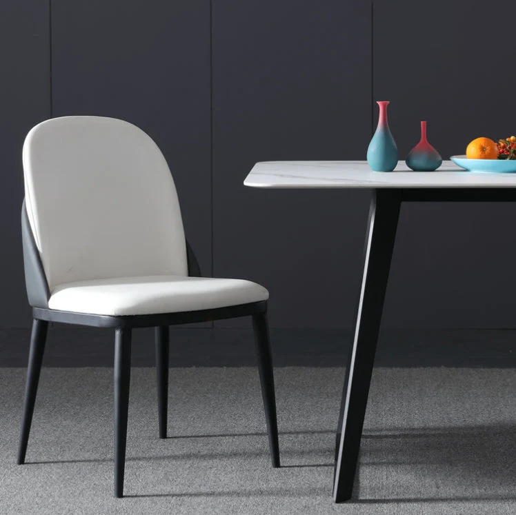 Set da tavolo moderno rettangolare pietra sinterizzata Set da pranzo da 1/2/5/7 pezzi Clearhalo