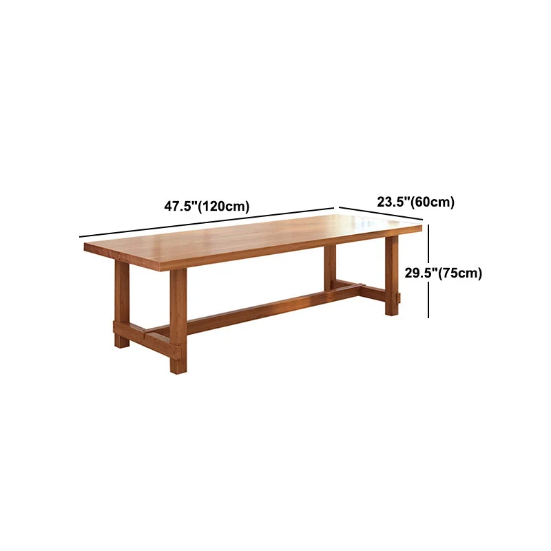 Set tavolo e panca moderni rettangolari Set da pranzo legno massello da 1/2/3/5/9 pezzi Clearhalo