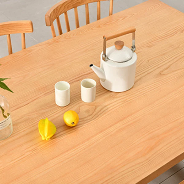 Set tavolo e panca moderni rettangolari Set da pranzo legno massello da 1/2/3/5/9 pezzi Clearhalo