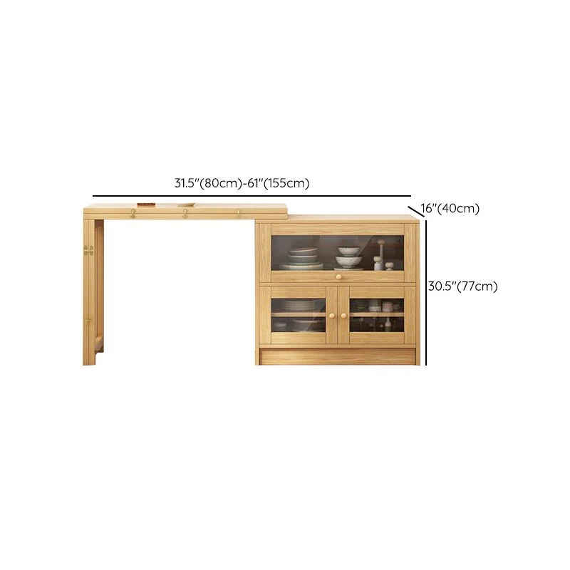 Set tavolo da pranzo con finitura naturale Set dinette finto da 1/3 pezzi per la casa Clearhalo