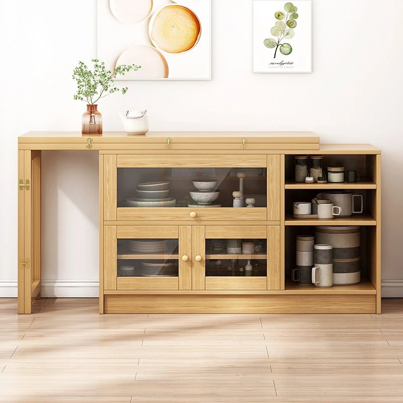 Set tavolo da pranzo con finitura naturale Set dinette finto da 1/3 pezzi per la casa Clearhalo
