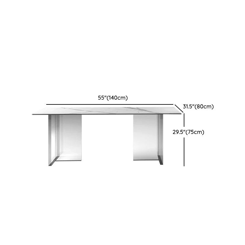 Set tavolo da pranzo Glam 1/2/5/7 pezzi con set di mobili da cucina con base acrilico Clearhalo