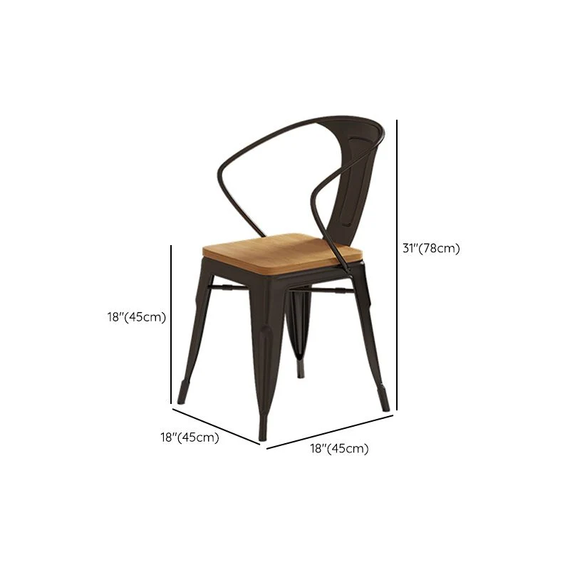 Set tavolo da pranzo industriale legno 1/2/5 pezzi con set di mobili da cucina con base metallo Clearhalo