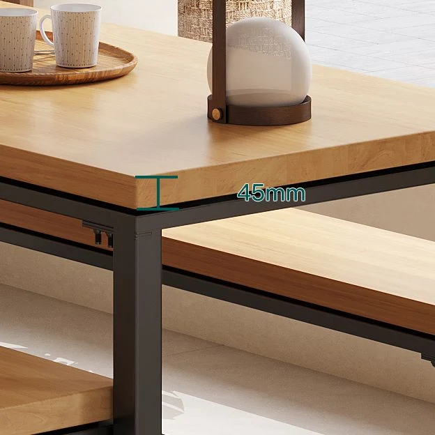 Set tavolo da pranzo industriale legno 1/2/5 pezzi con set di mobili da cucina con base metallo Clearhalo