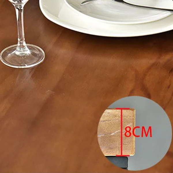 Set tavolo da pranzo legno massello marrone scuro Set dinette industriale da 1/2/5 pezzi per la casa Clearhalo