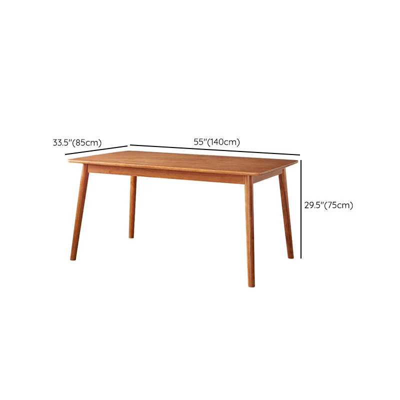 Set tavolo da pranzo legno massello di Rubberwood Set da pranzo da 1/5 pezzi per cucina Clearhalo