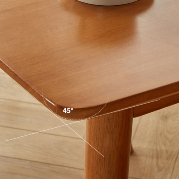 Set tavolo da pranzo legno massello di Rubberwood Set da pranzo da 1/5 pezzi per cucina Clearhalo