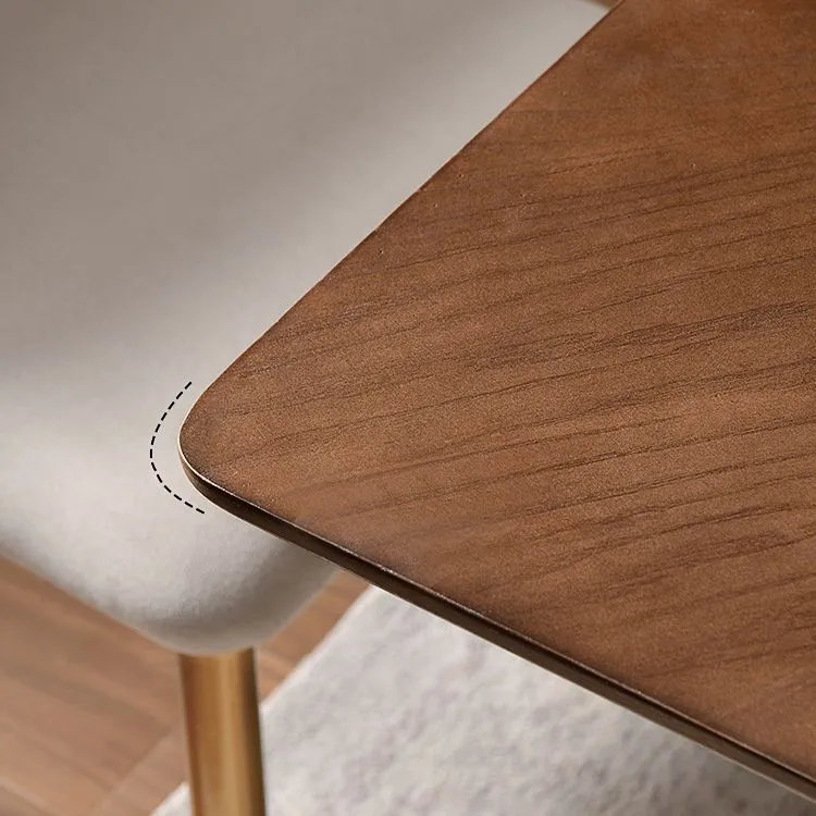 Set tavolo da pranzo legno massello Set da pranzo moderno rettangolare da 1/2/3/5 pezzi Clearhalo