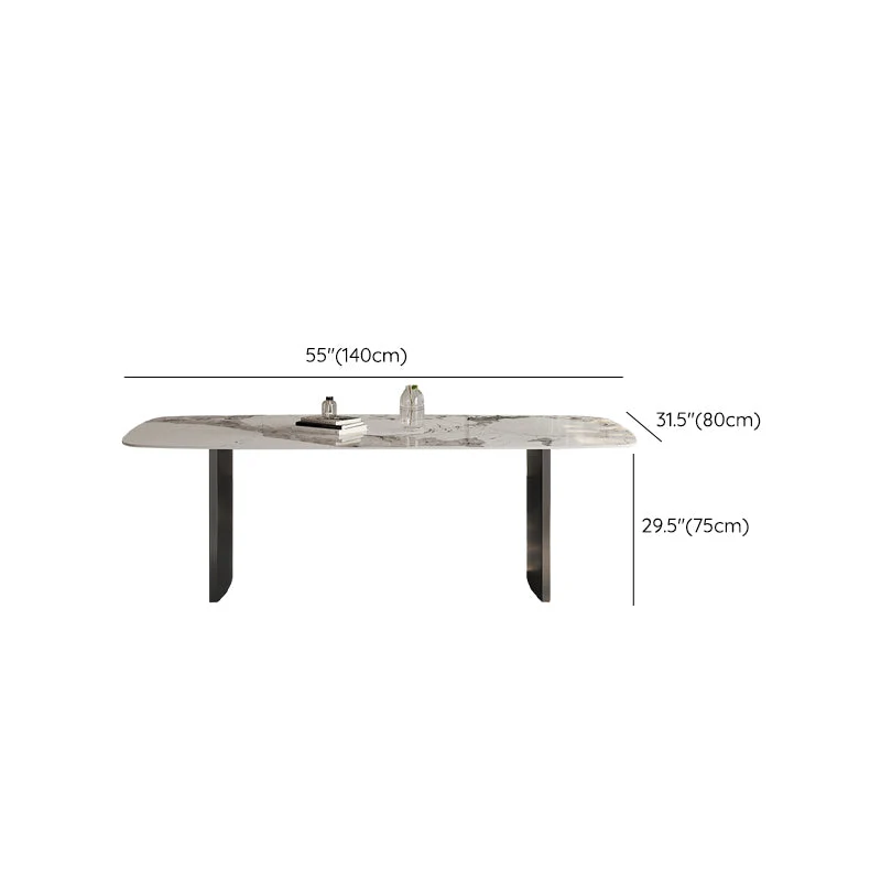 Set tavolo da pranzo moderno bianco lucido Set dinette da 1/4/5/6 pezzi con sedie ecopelle Clearhalo