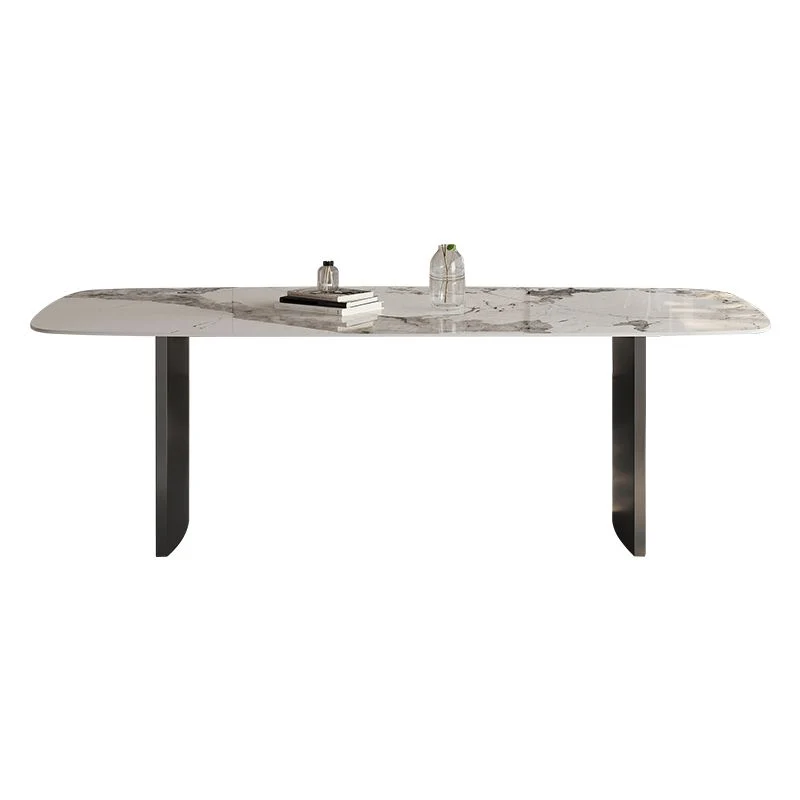 Set tavolo da pranzo moderno bianco lucido Set dinette da 1/4/5/6 pezzi con sedie ecopelle Clearhalo