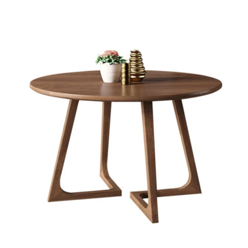 Set tavolo da pranzo moderno legno massello da 1/3/4/5 pezzi marrone Clearhalo