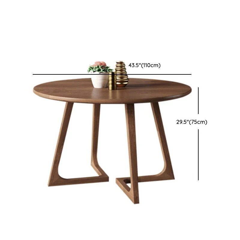 Set tavolo da pranzo moderno legno massello da 1/3/4/5 pezzi marrone Clearhalo