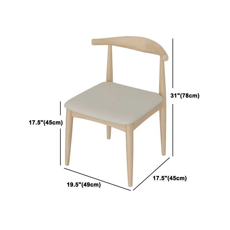 Set tavolo da pranzo moderno legno massello Set da sala da pranzo per la casa da 1/5/7 pezzi Clearhalo