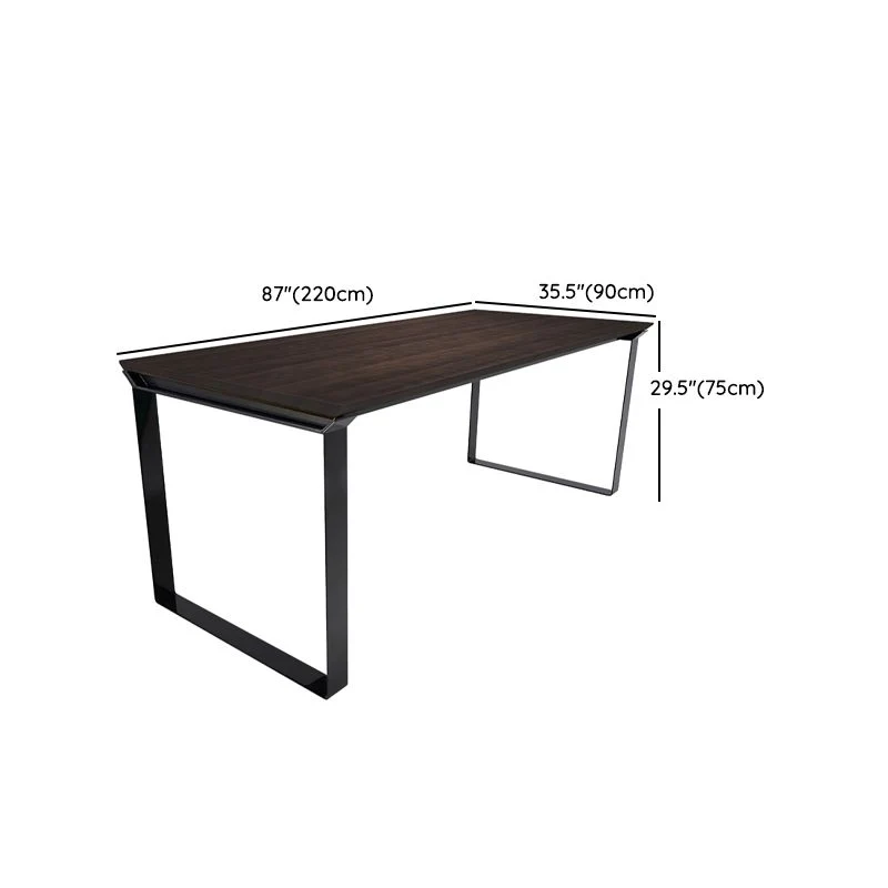 Set tavolo da pranzo moderno legno di pino nero Set dinette da 1/5/7 pezzi per la casa Clearhalo
