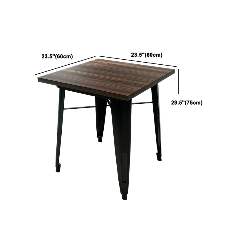 Set tavolo da pranzo per caffetteria 1/2/3/5/7 pezzi Set dinette legno e metallo Clearhalo