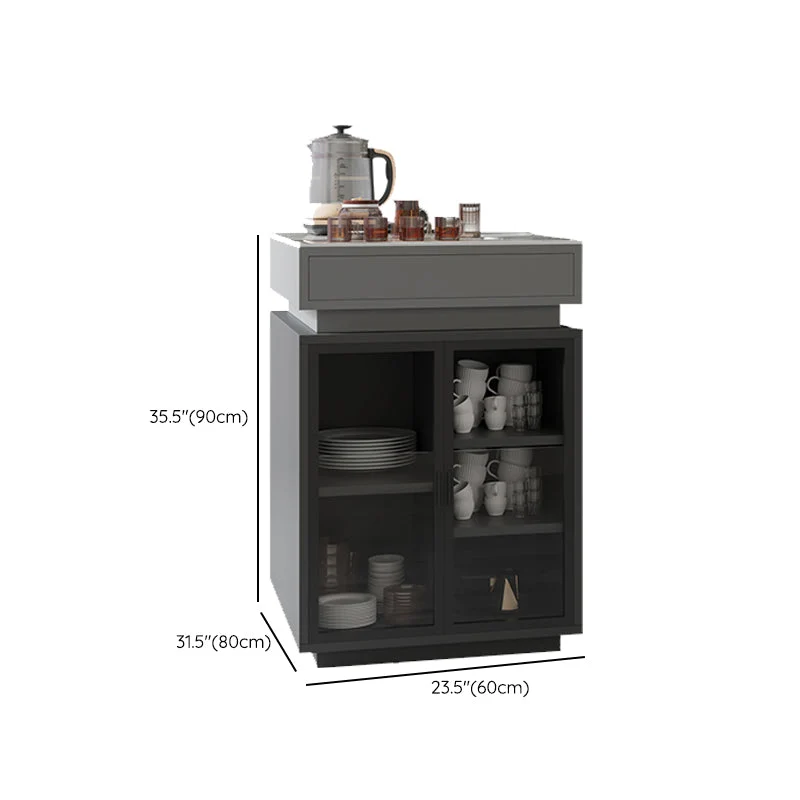 Set tavolo da pranzo per cucina moderna pietra, 5 pezzi, altezza standard Clearhalo